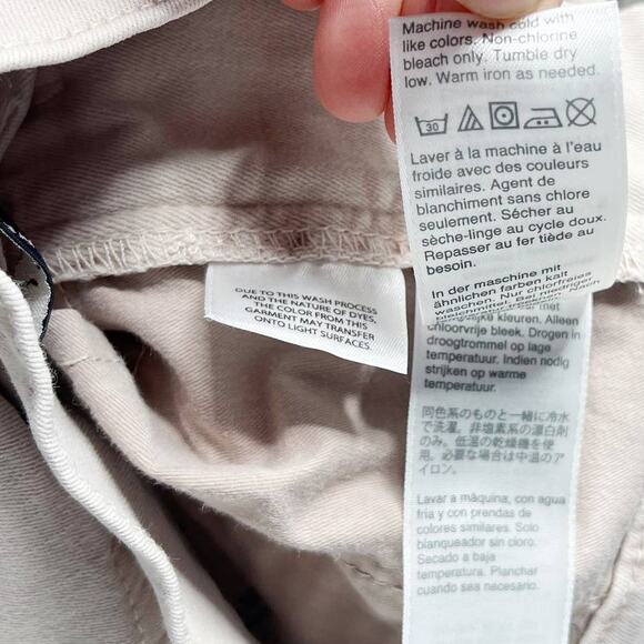 J Crew Womens 26 Light Pink Vintage Straight Jeans Garment Dyed Denim Pale Bloom - Picture 11 of 13